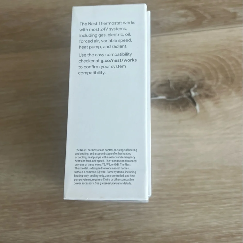 NWT Google Smart Nest Thermostat in Snow